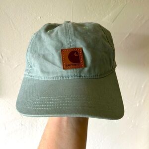 Carhartt canvas baseball hat adjustable color Jade
